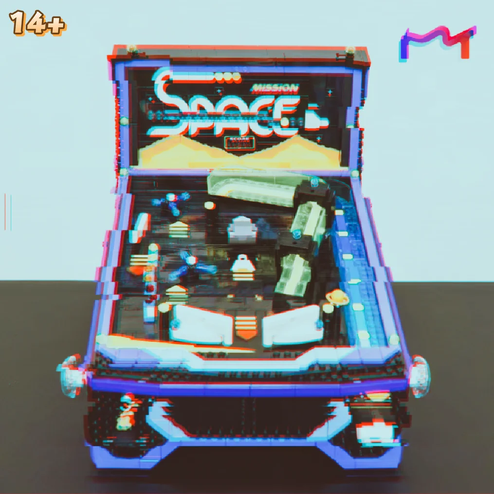 Arcade Vibes - 2274 детали, настольная игра «Пинбол», ретро-консоль,